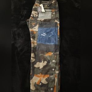 Jordan Craig Big Men's Camouflage Patchwork Pants (WOODLAND) Big And Tall